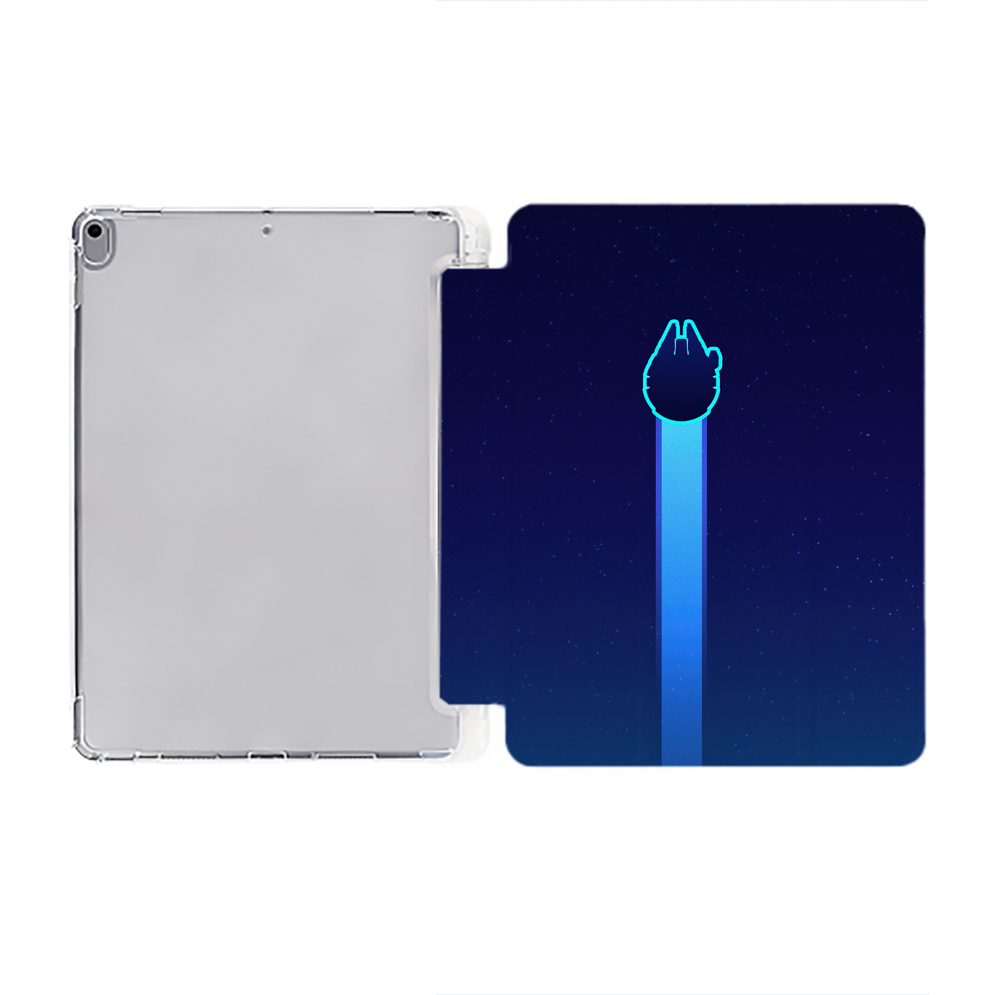 （画像用） スター・ウォーズ Star Wars IPad ケース ペン収納付き 三つ折りスタンド PUレザー×シリコン 対応機種9.5/10.5/10.9インチ
